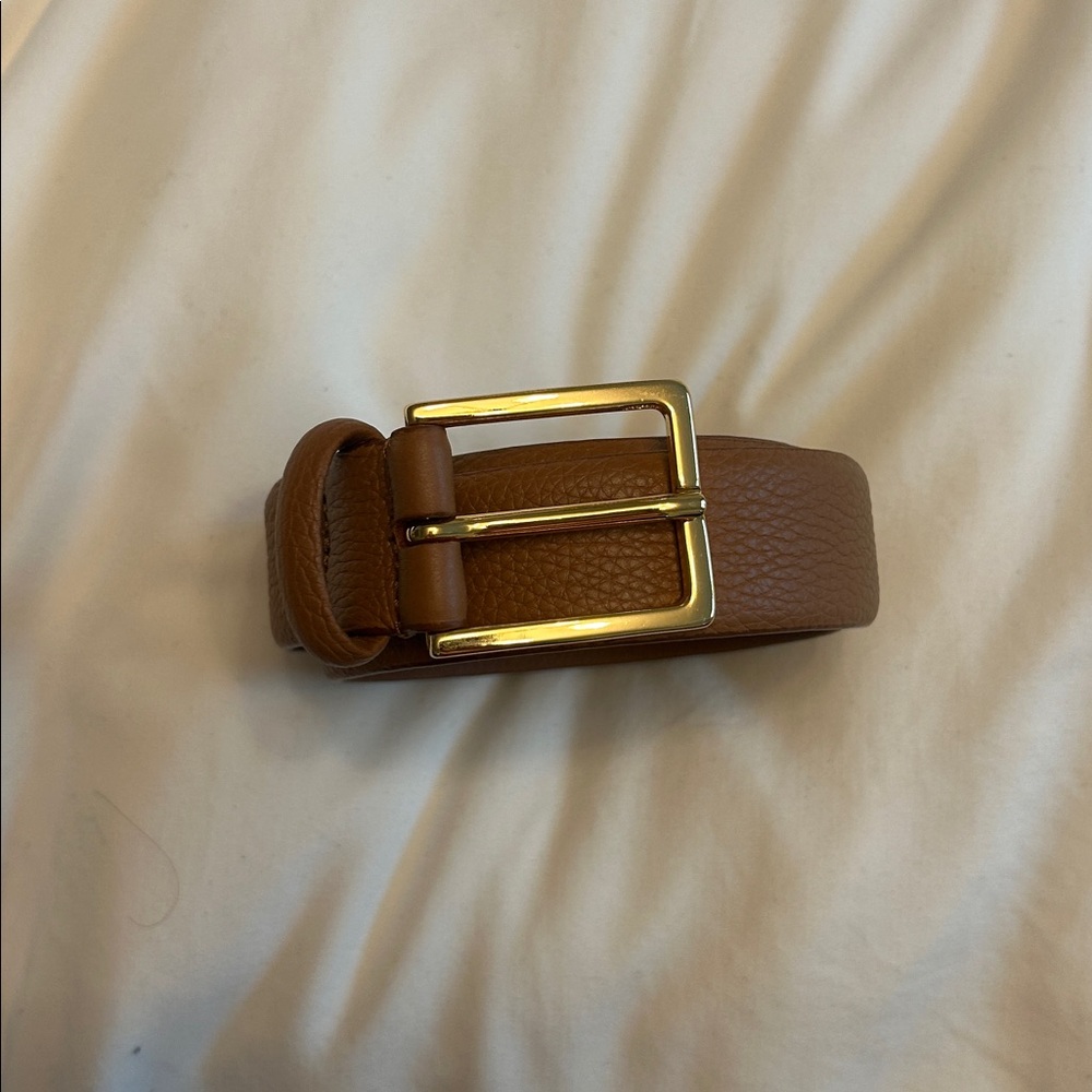 Anderson’s Textured Leather Tan Belt